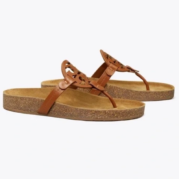 Tory Burch Shoes - Tory Burch Miller Cloud Sandals Brown Suede